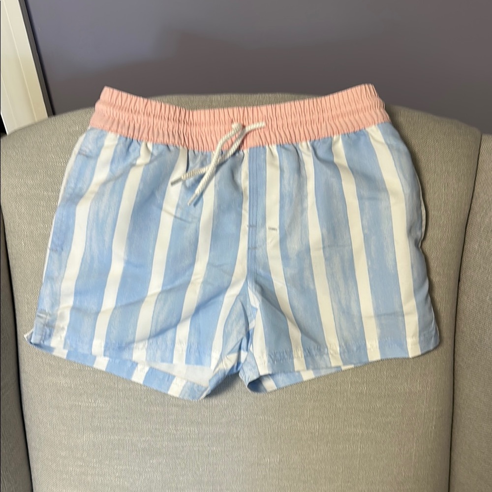 Striped Blue and Pink boys bathing suit